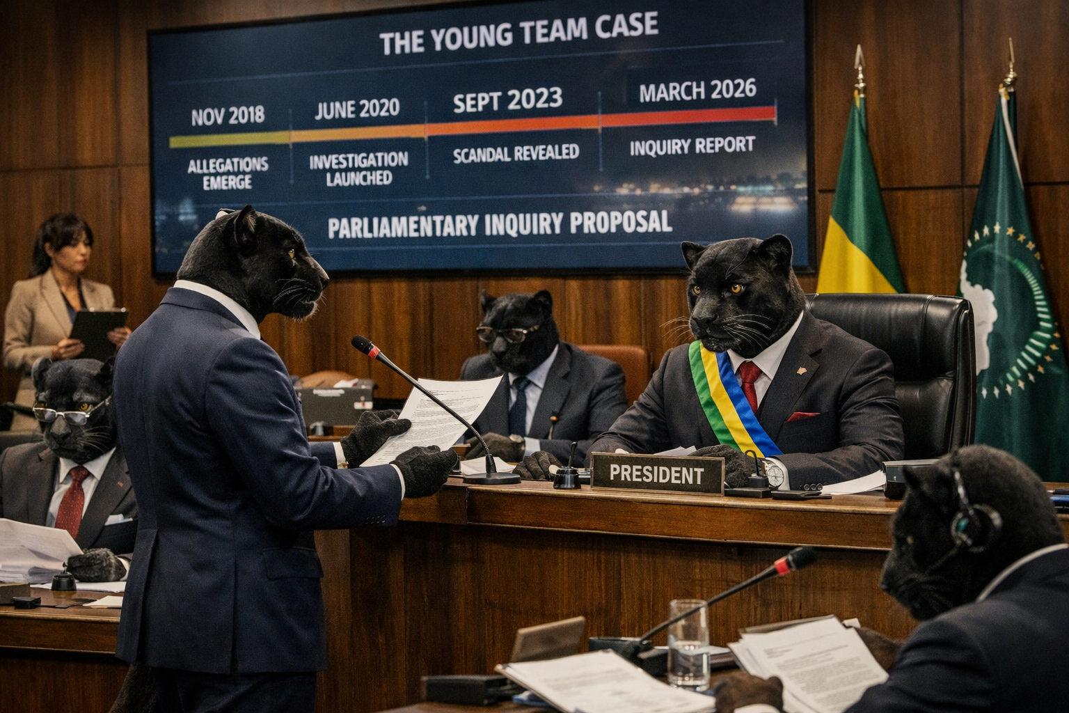 Ntoutoume Ayi appelle le Parlement à enquêter sur la période Bongo